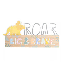 Celebrations Petit Cheri Roar Big & Brave Dinosaur Plaque