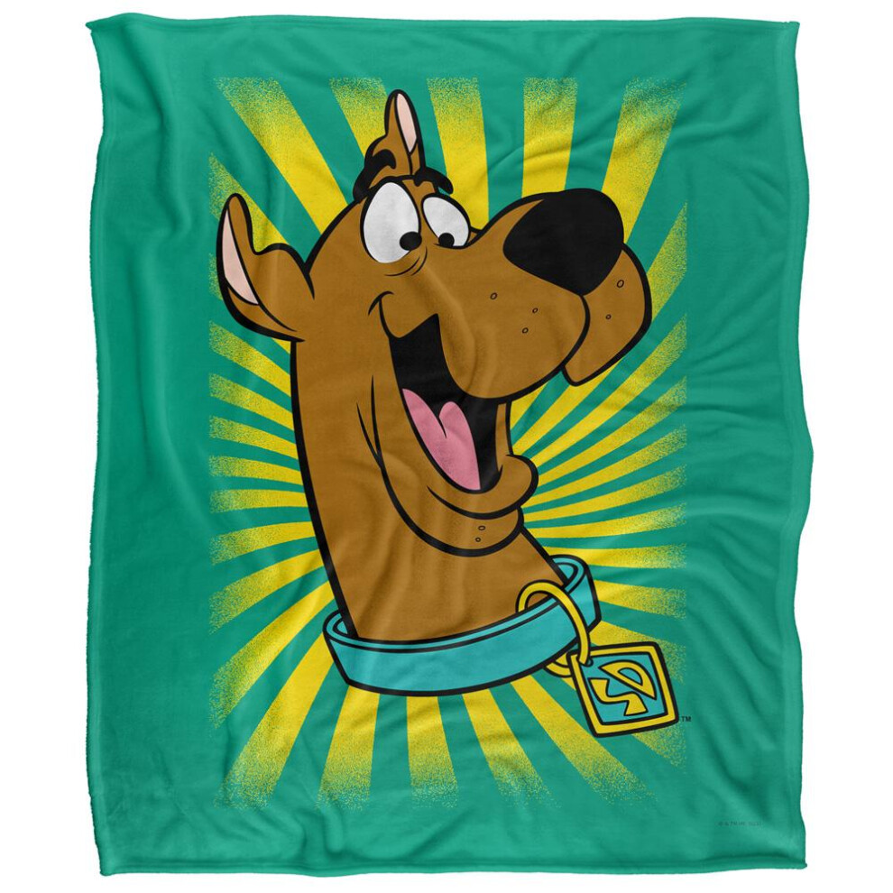 Scooby Doo Silky Burst Supersoft Blanket Multicoloured