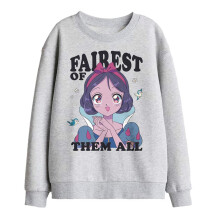 (7-8 Years, Athletic Heather) Snow White And The Seven Dwarfs Childrens/Kids Fairest Of Them All Sweatshirt
