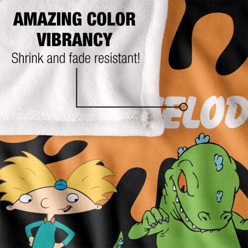 Nickelodeon Nickelodeon Silky Splat Group Supersoft Blanket 2