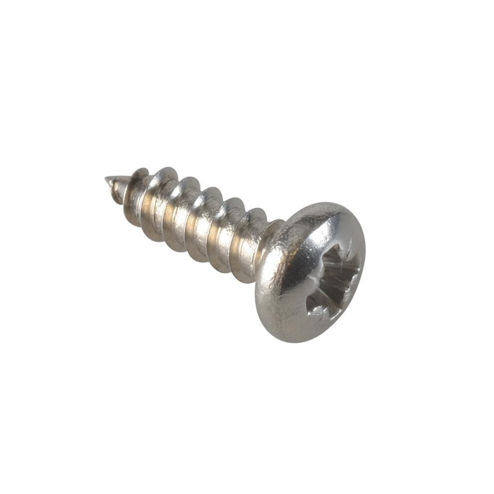 Forgefix Self-Tapping Screws, Pozi, Pan Head, A2 Stainless Steel