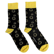 Nirvana Unisex Adult Happy Face Outline Ankle Socks