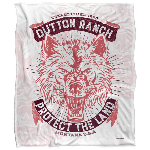 Yellowstone Yellowstone Protect The Land Silky Wolf Supersoft Blanket