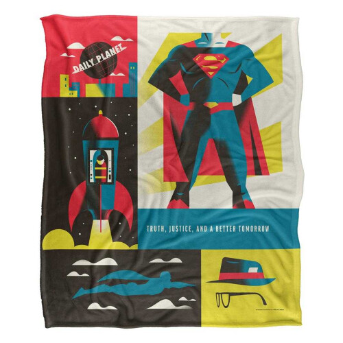 Superman Superman Silky Icons Supersoft Blanket