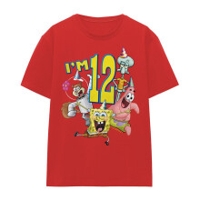 (M, Red) SpongeBob SquarePants Womens/Ladies I'm 12 T-Shirt