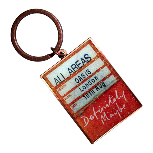 Oasis Oasis Definitely Maybe  AAA Setlist Double Sided Keyring