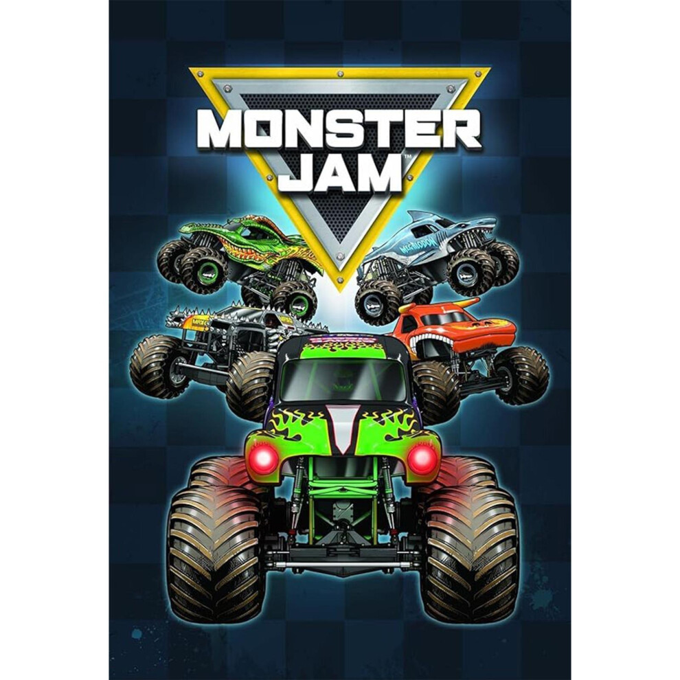 Monster Jam Fleece Blanket Multicoloured