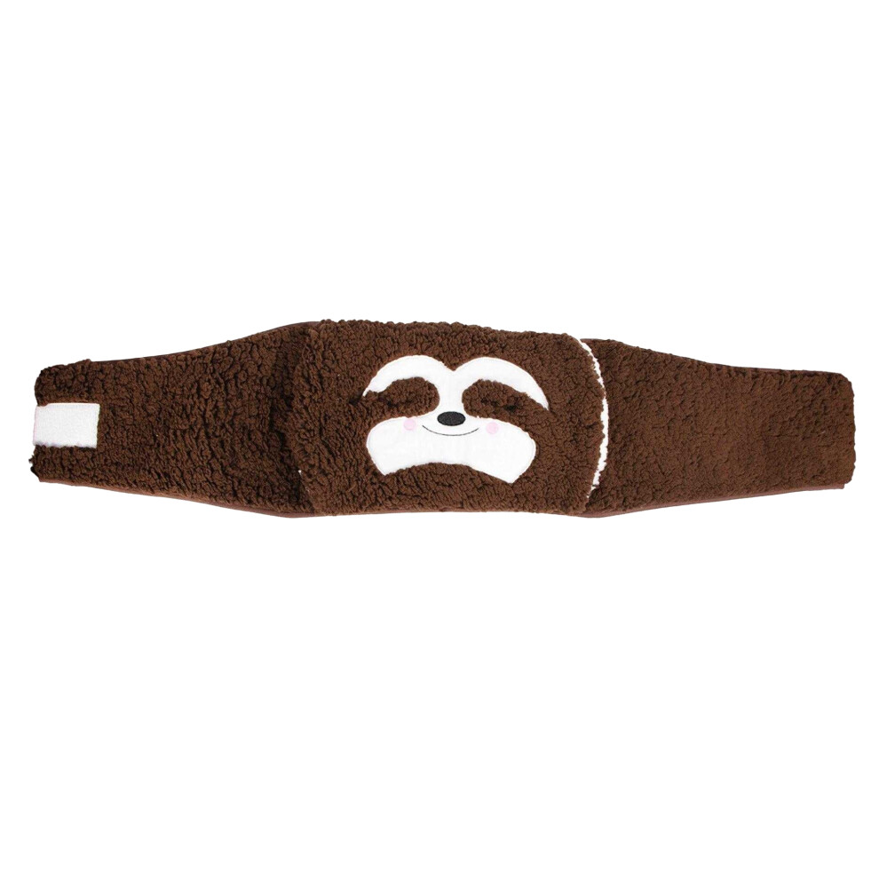 K Collection Sloth 1L Plush Hot Water Bottle Belt