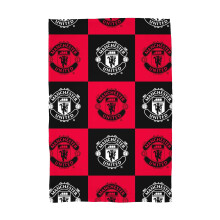 Manchester United FC Fleece Checkered Blanket