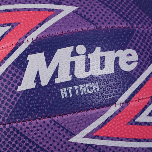 Mitre (5, Purple/Pink/White) Mitre Attack F18P Netball 2