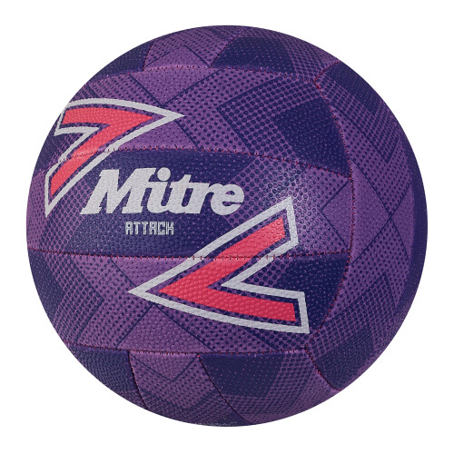 Mitre (5, Purple/Pink/White) Mitre Attack F18P Netball 1