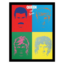 Queen Hot Space Framed Poster