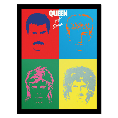 Queen Hot Space Framed Poster