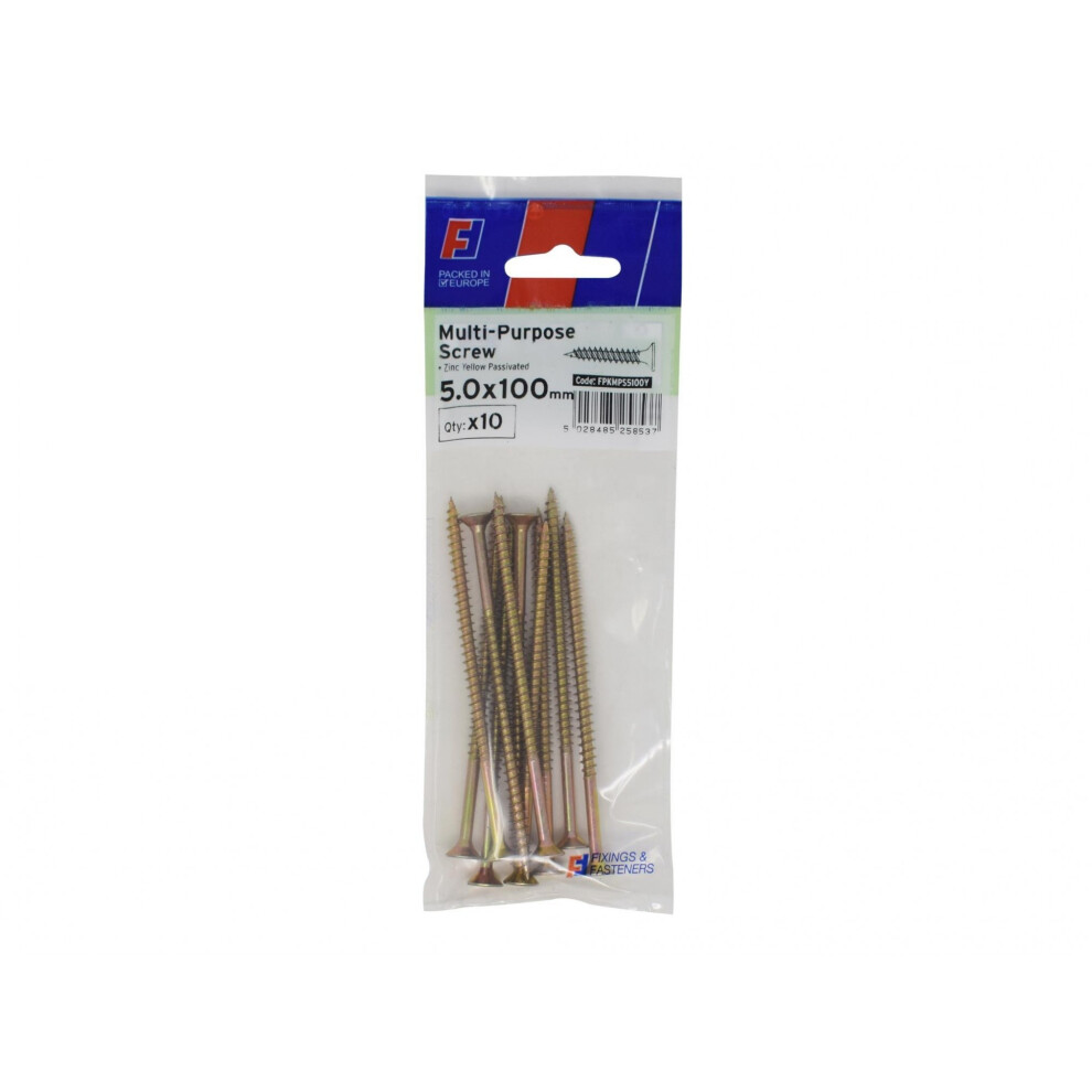 Forgefix Multi-Purpose Screws, Pozi, Csk, Zyp, Forgepack Yellow