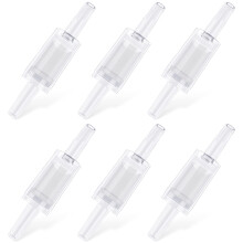 Pawfly 6 PCS Aquarium Check Valves One Way Non-return Protector Air Pump Accessories for Fish Tank,Clear