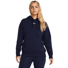 Under Armour Dames Rival Fleece Hoodie, (410) Midnight Navy / White, M