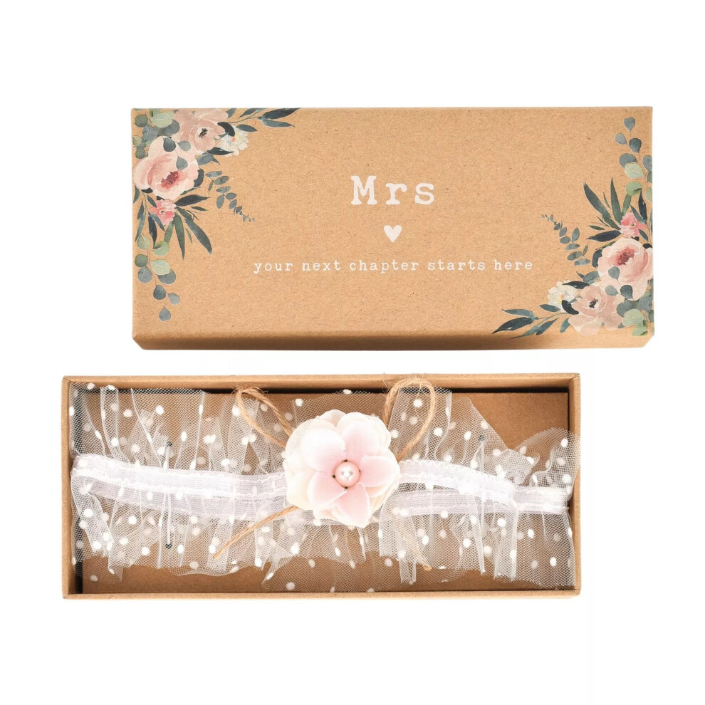 Celebrations Womens/Ladies Love Story Bridal Garter White