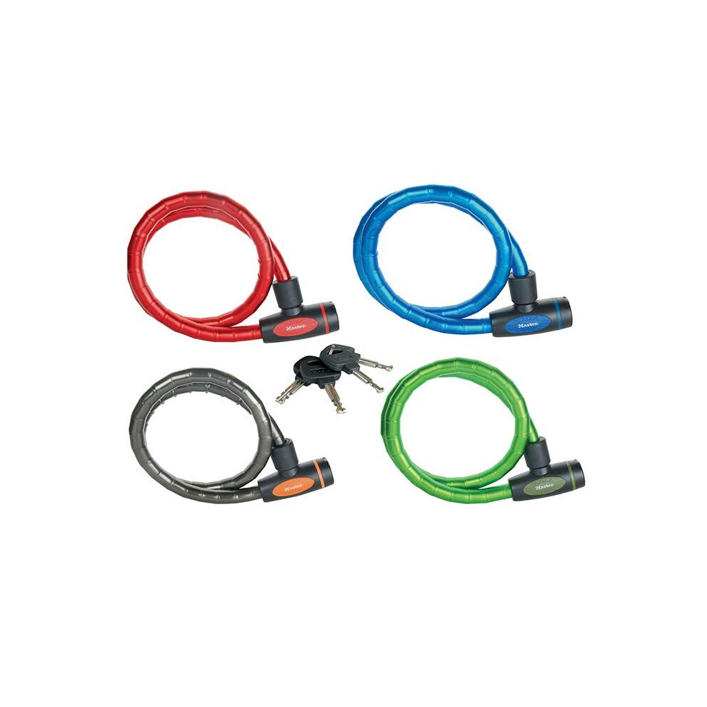 Master Lock Mixed Color Keyed Armoured Cable 1M X 18Mm