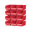 Faithfull Faithfull 12 Plastic Storage Bins With Wall Mounting Rails 1