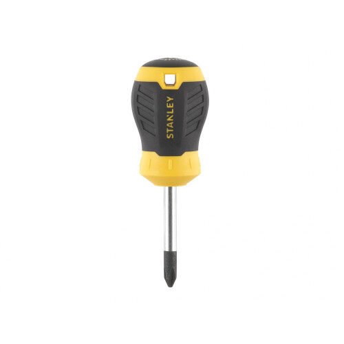 Stanley Hand Tools Cushion Grip Stubby Screwdriver, Phillips Tip 1