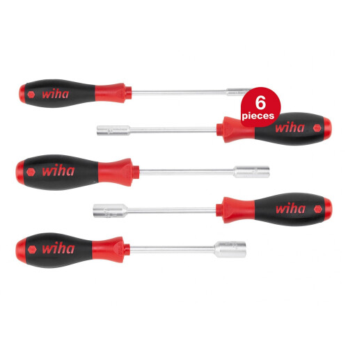 Wiha Wiha Softfinish Hex Nut Driver Set, 5 Piece 1