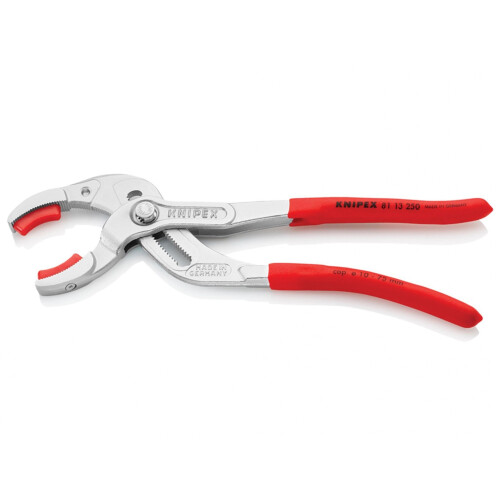Knipex Knipex Plastic Pipe Grip Pliers Plastic Jaws 75mm Capacity 250mm 1