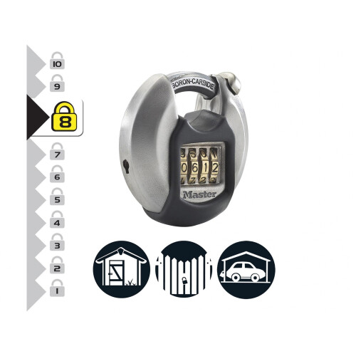 Master Lock Master Lock Excell Discus 4-digit Combination 70mm Padlock 2