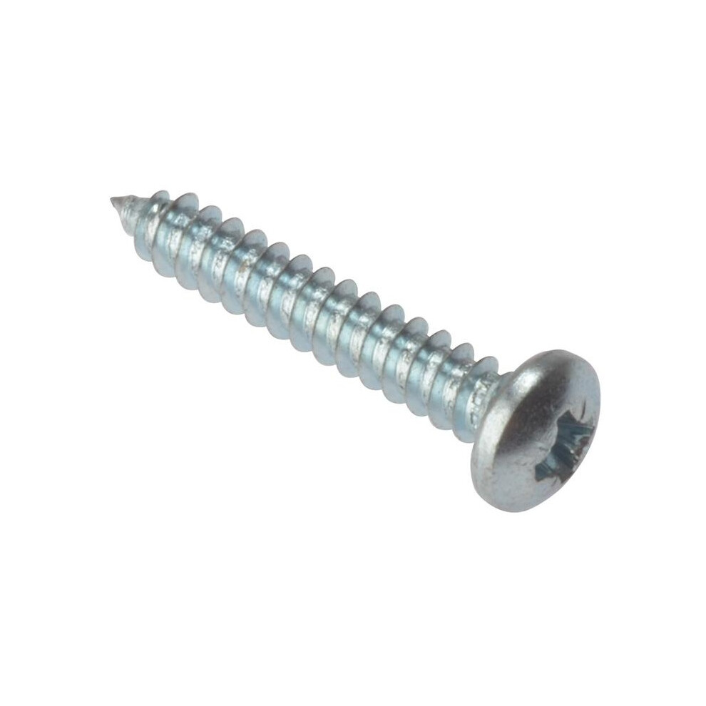 Forgefix Self-Tapping Screws, Pozi, Pan Head, Zp