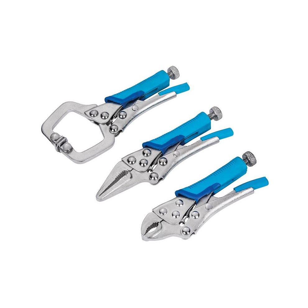 Bluespot Tools Mini Locking Pliers Set, 3 Piece 5063750489933
