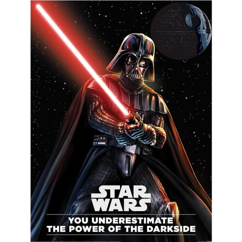 Star Wars Star Wars Darkside Saber Darth Vader Framed Poster
