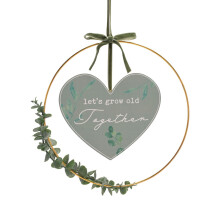 Love Story 'Grow Old' Hoop Wreath