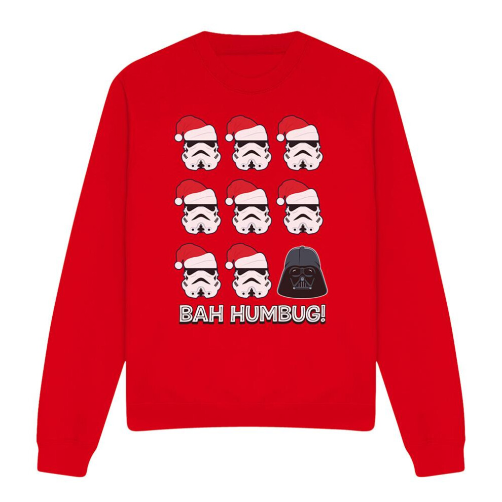 Star Wars (Xxl, ) Unisex Adult Empire Bah Humbug Christmas Sweatshirt Red