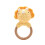 Celebrations Petit Cheri Crochet Dinosaur Rattle - Triceratops 1