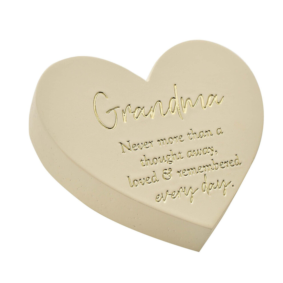 Celebrations Thoughts Of You Memorial Graveside Heart Plaque - Grandma