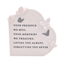 Thoughts of You Butterfly Graveside Standing Heart - Your Presence