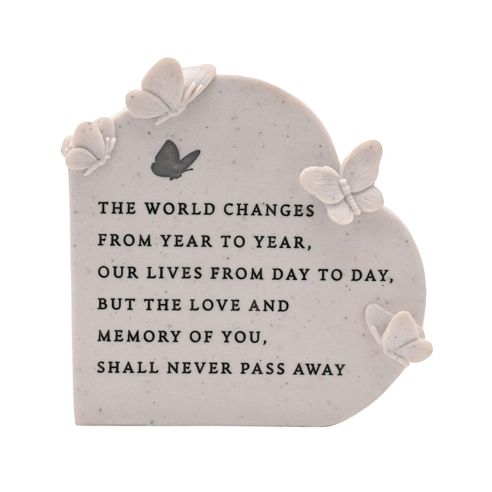 Celebrations Thoughts Of You Butterfly Graveside Standing Heart - The World