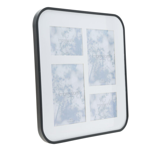 Impressions Black Collage Frame Holds 4 Photos - 16 x 16 1