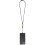 (One Size, Solid Black) Floso Adhab Bamboo Details Phone Holder Lanyard 1