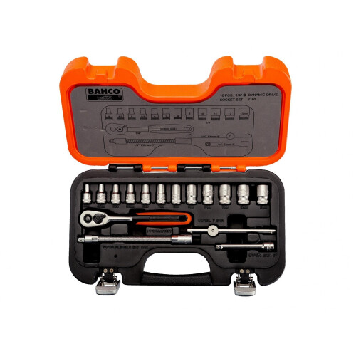 Bahco Bahco S160 1/4in Drive Socket Set, 16 Piece