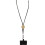 (One Size, Solid Black) Floso Adhab Bamboo Details Phone Holder Lanyard 3