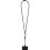 (One Size, Solid Black) Floso Adhab Bamboo Details Phone Holder Lanyard 5