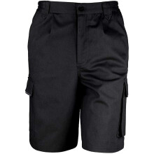 (XL, Black) Result Unisex Work-Guard Action Shorts / Workwear