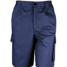 (L, Navy Blue) Result Unisex Work-Guard Action Shorts / Workwear
