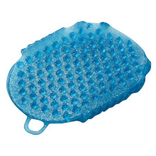 (One Size, Blue) Roma Glitter Double Sided Horse Massage Mitt