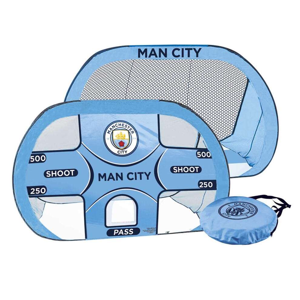 Manchester City Fc 2 In 1 Pop Up Football Goal