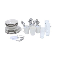 Basiks Porcelain Dinner Set (Pack of 36)