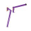 (One Size, Purple) Stubbs Saddle Rack Folding Pole S18P 1