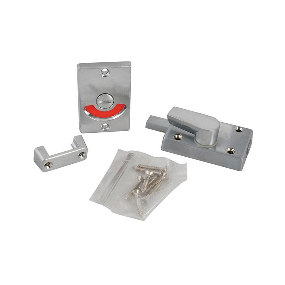 Yale Locks Indicator Bolt For Bathrooms Or W.c Doors Satin Chrome P127 5063750550398