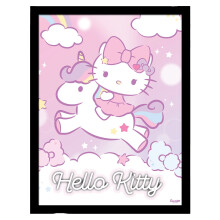 Hello Kitty Magical Unicorn Framed Poster