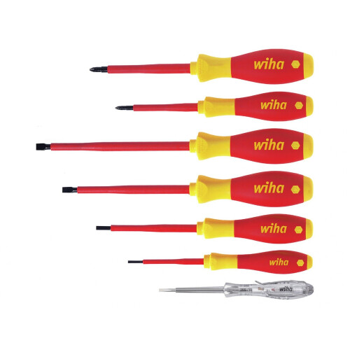 Wiha Wiha Softfinish Electric Sl/ph Screwdriver Set, 7 Piece